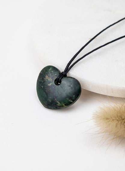 Pepe Pounamu Heart Pendant