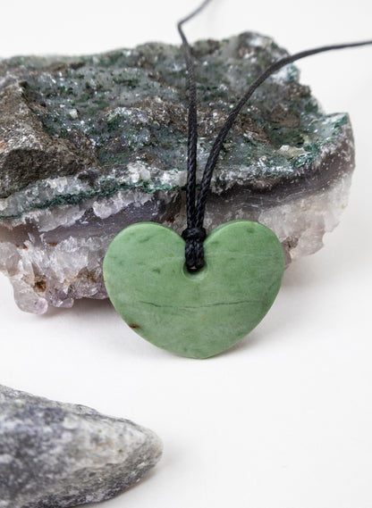 Pepe Pounamu Heart Pendant