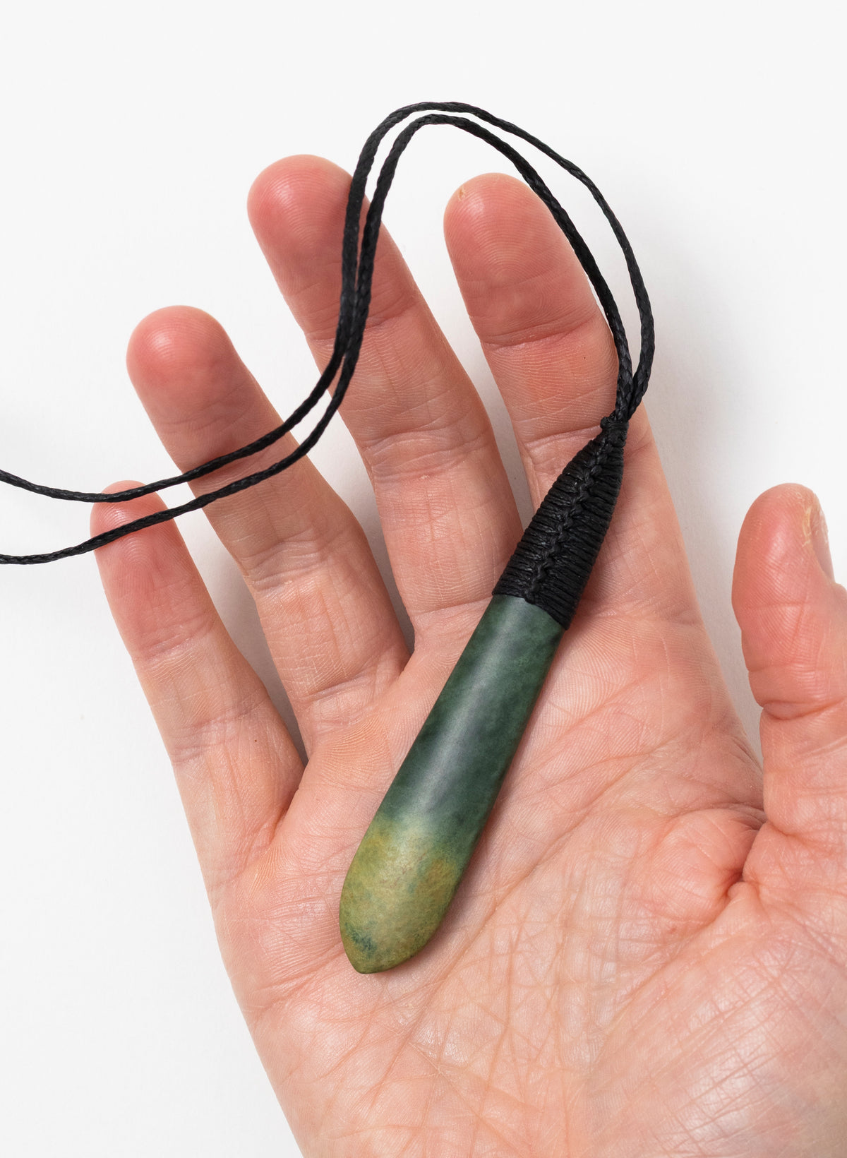 Raukaraka Pounamu Roimata Pendant