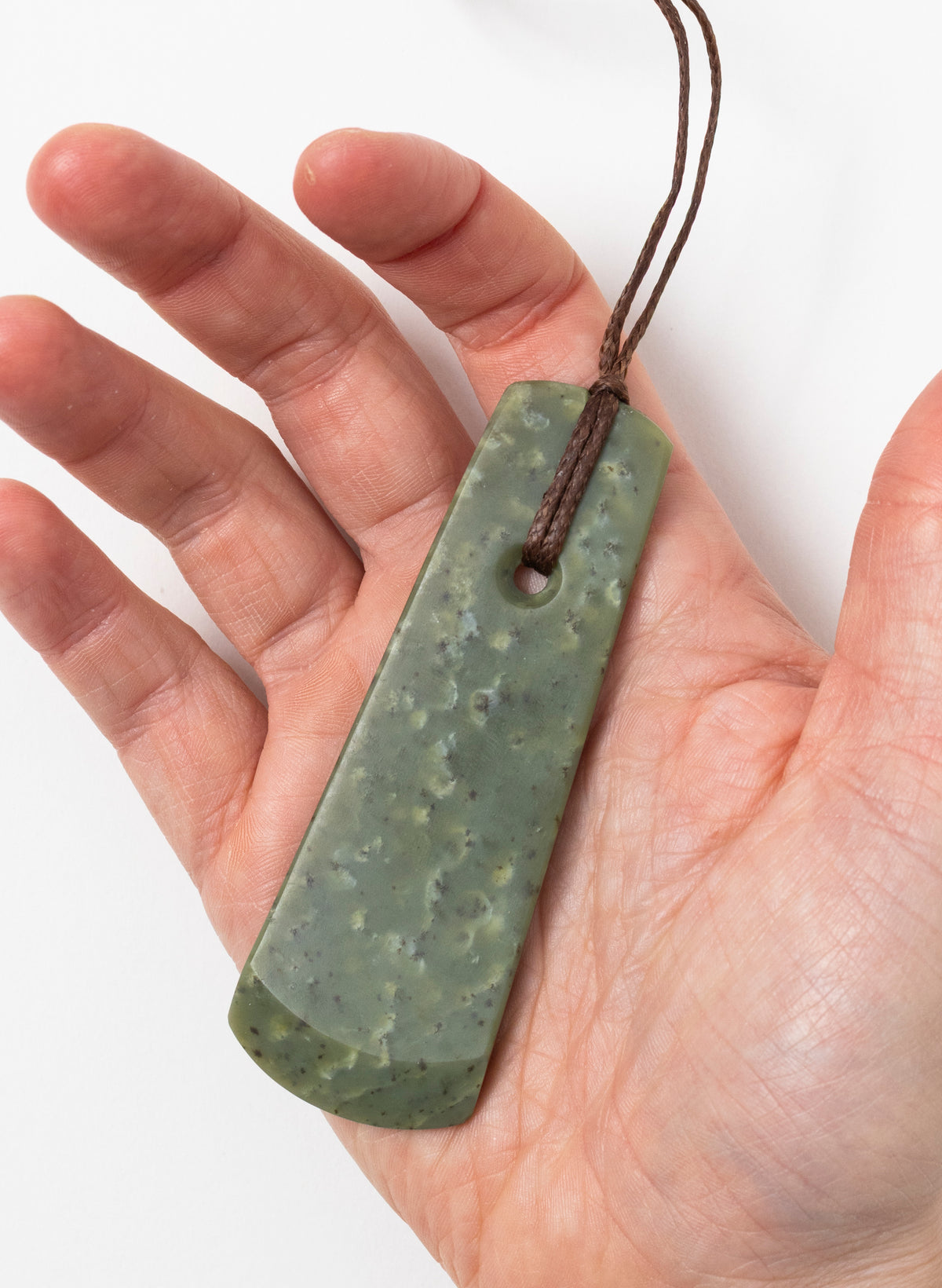 Kokopū Pounamu Wave Pendant