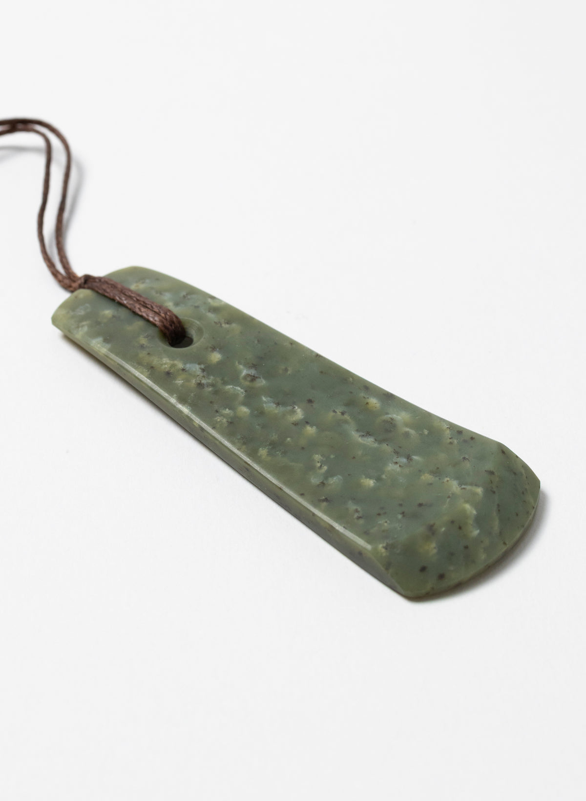 Kokopū Pounamu Wave Pendant