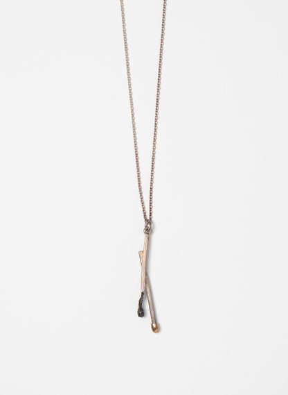 Burnt and Live Match Pendant