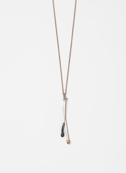 Burnt and Live Match Pendant