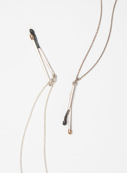 Burnt and Live Match Pendant