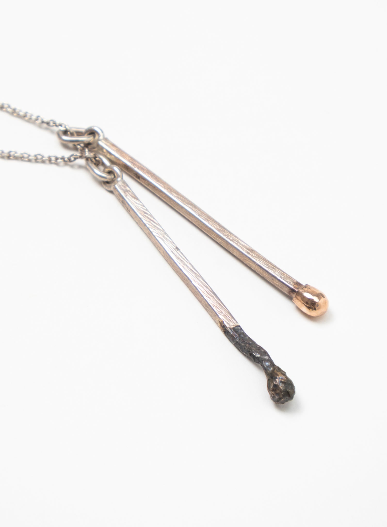 Burnt and Live Match Pendant