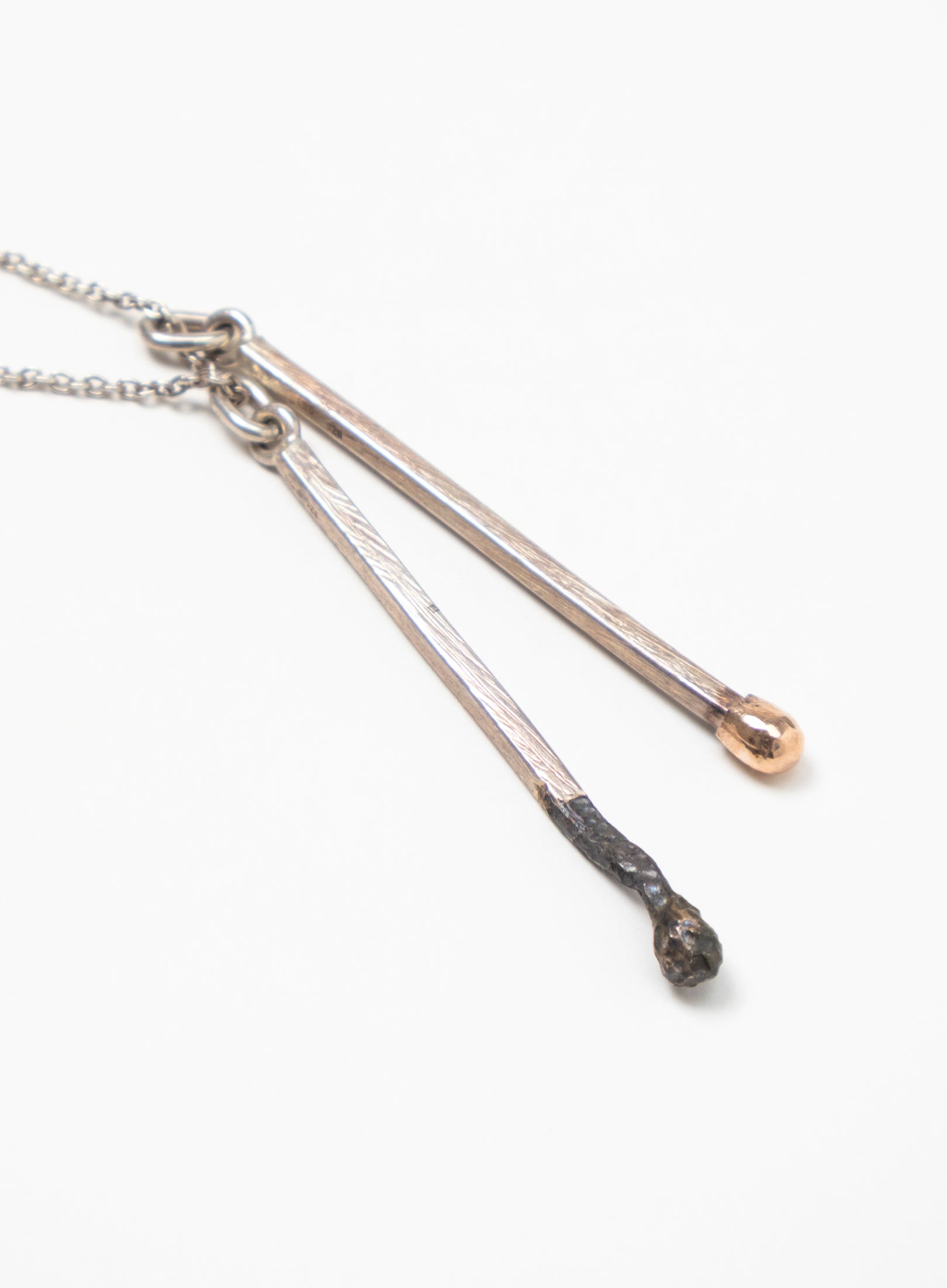 Burnt and Live Match Pendant