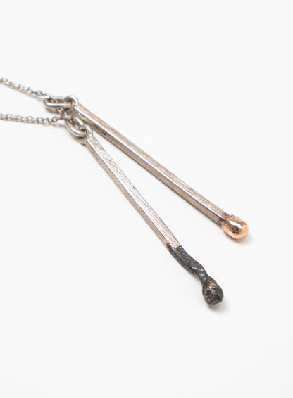 Burnt and Live Match Pendant