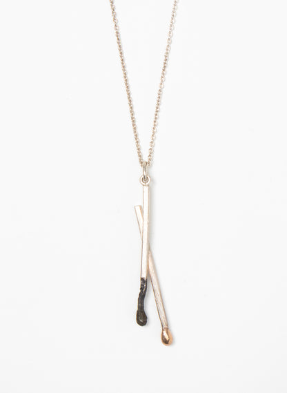 Burnt and Live Match Pendant