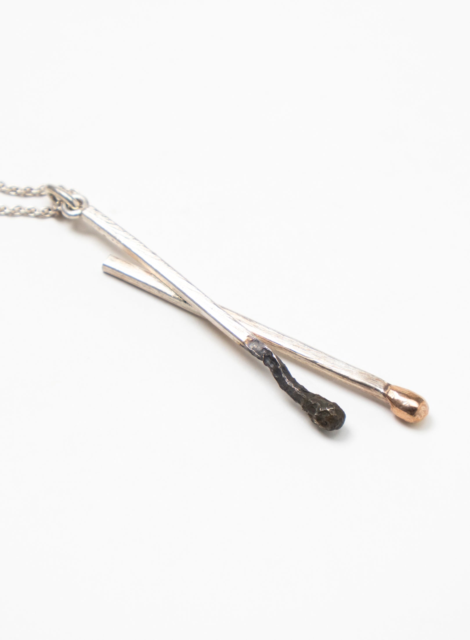 Burnt and Live Match Pendant