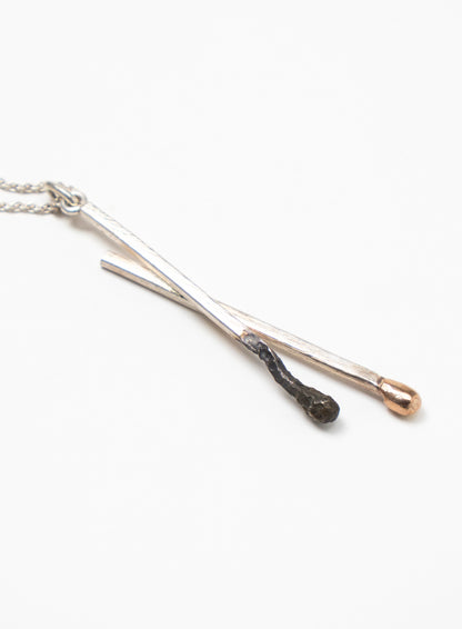 Burnt and Live Match Pendant