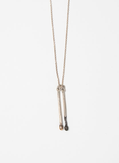 Burnt and Live Match Pendant