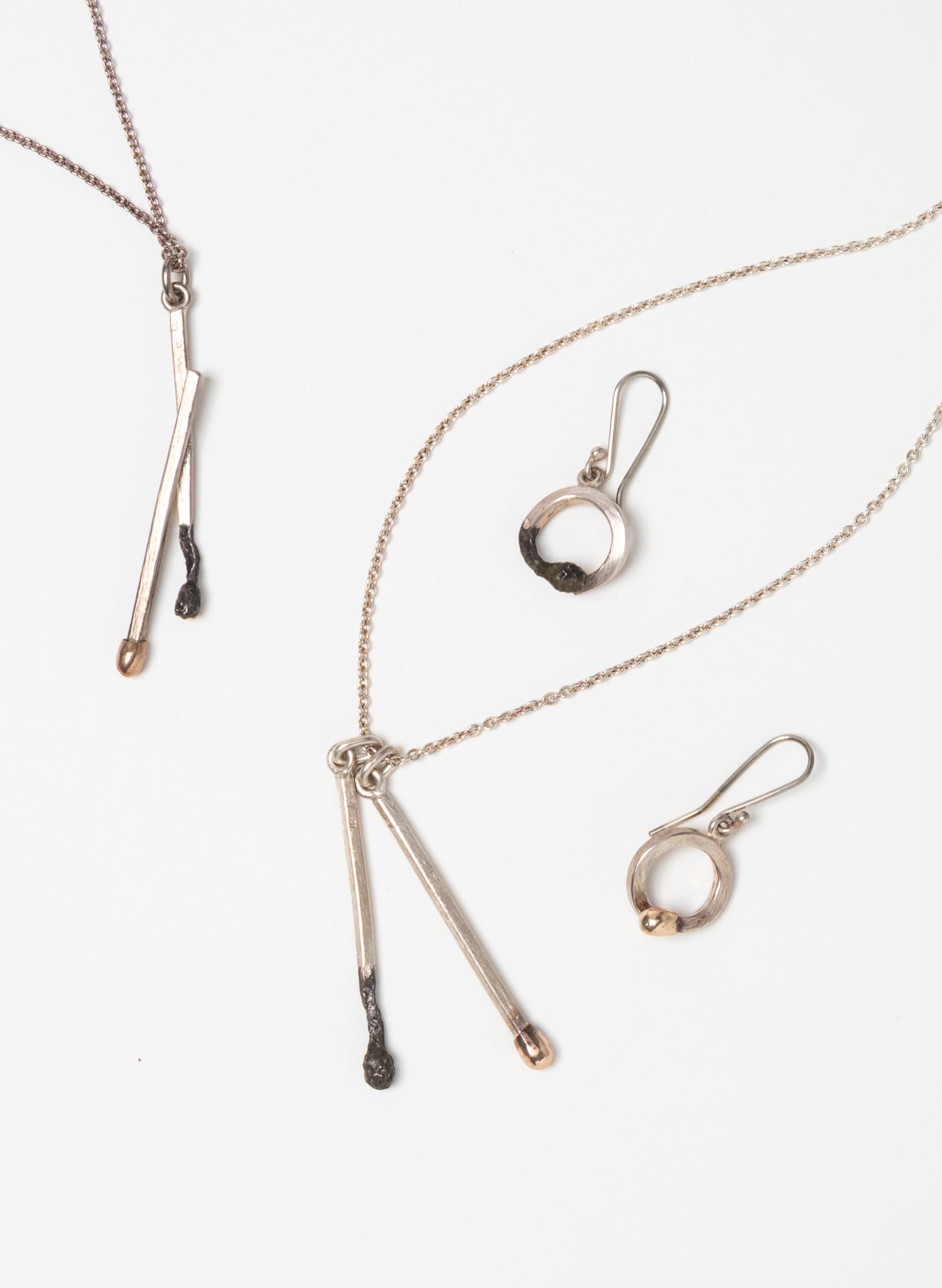 Burnt and Live Match Pendant