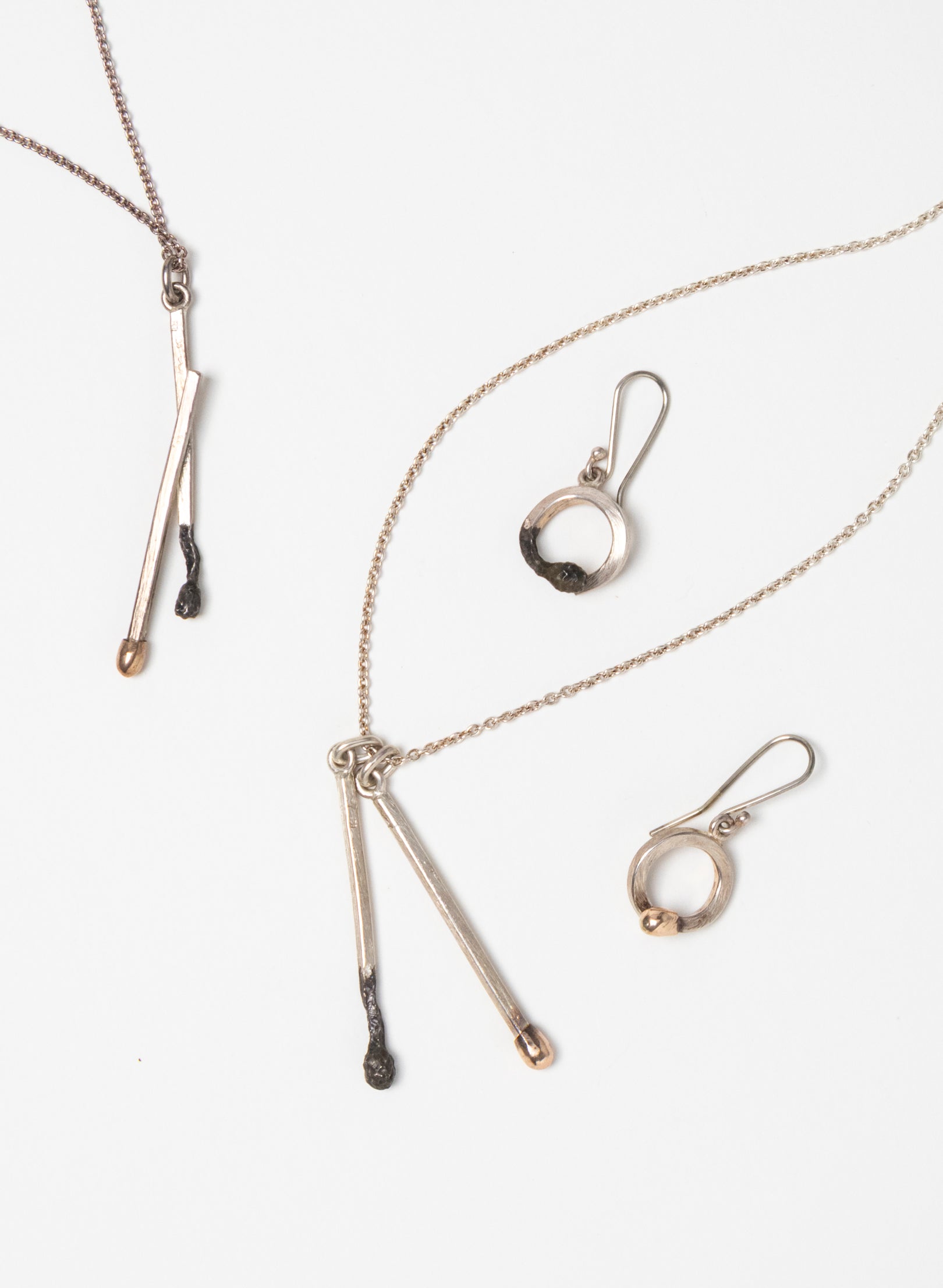 Burnt and Live Match Pendant