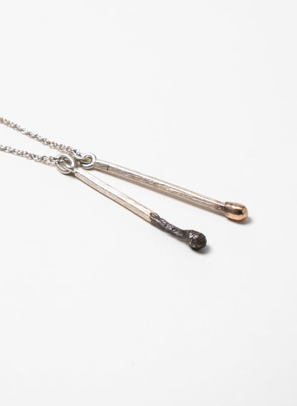 Burnt and Live Match Pendant