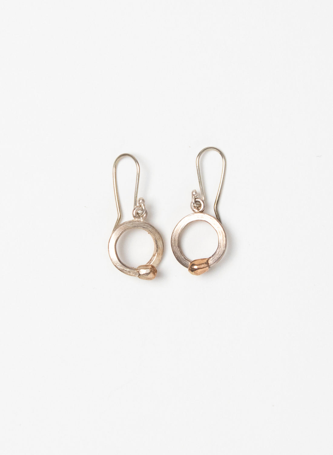 Curled Live Match Earrings - Sterling Silver &amp; Rose Gold