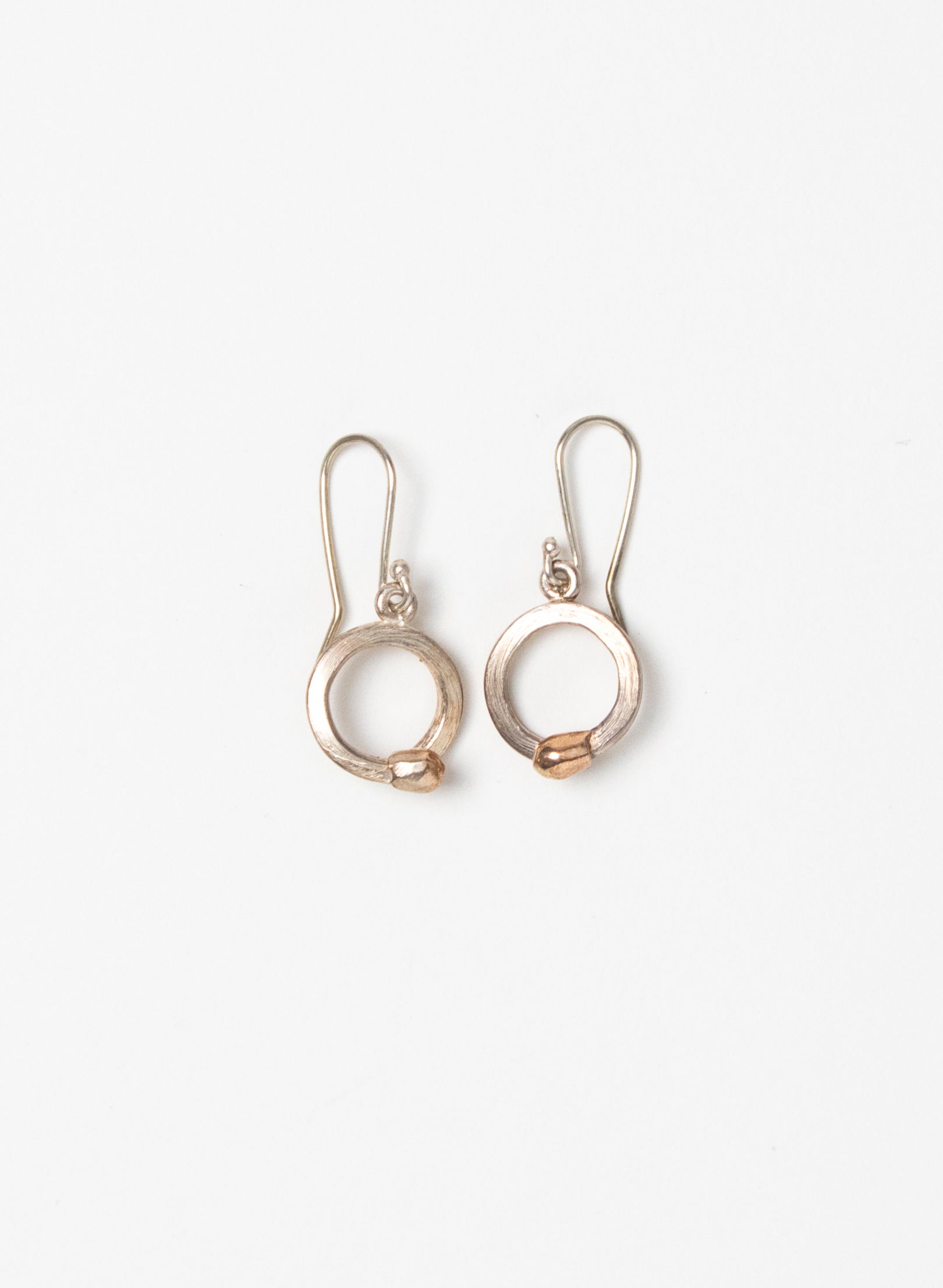 Curled Live Match Earrings - Sterling Silver &amp; Rose Gold