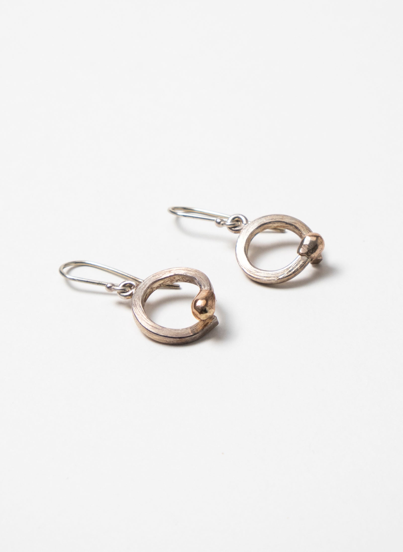 Curled Live Match Earrings - Sterling Silver &amp; Rose Gold