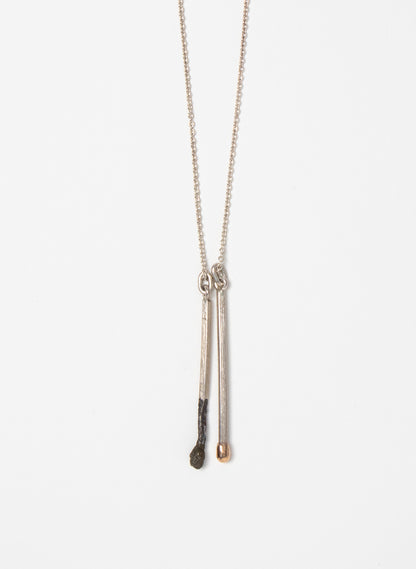 Burnt and Live Match Pendant