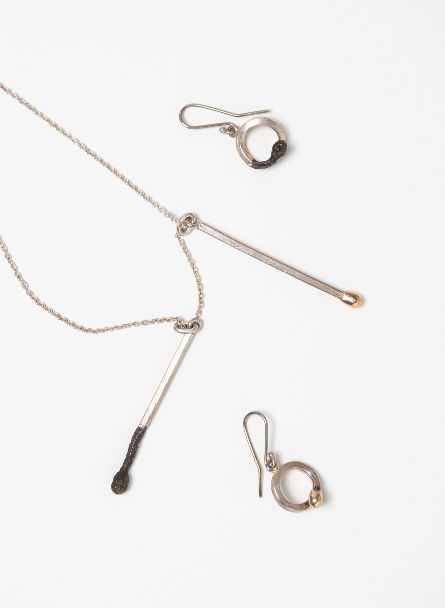 Burnt and Live Match Pendant