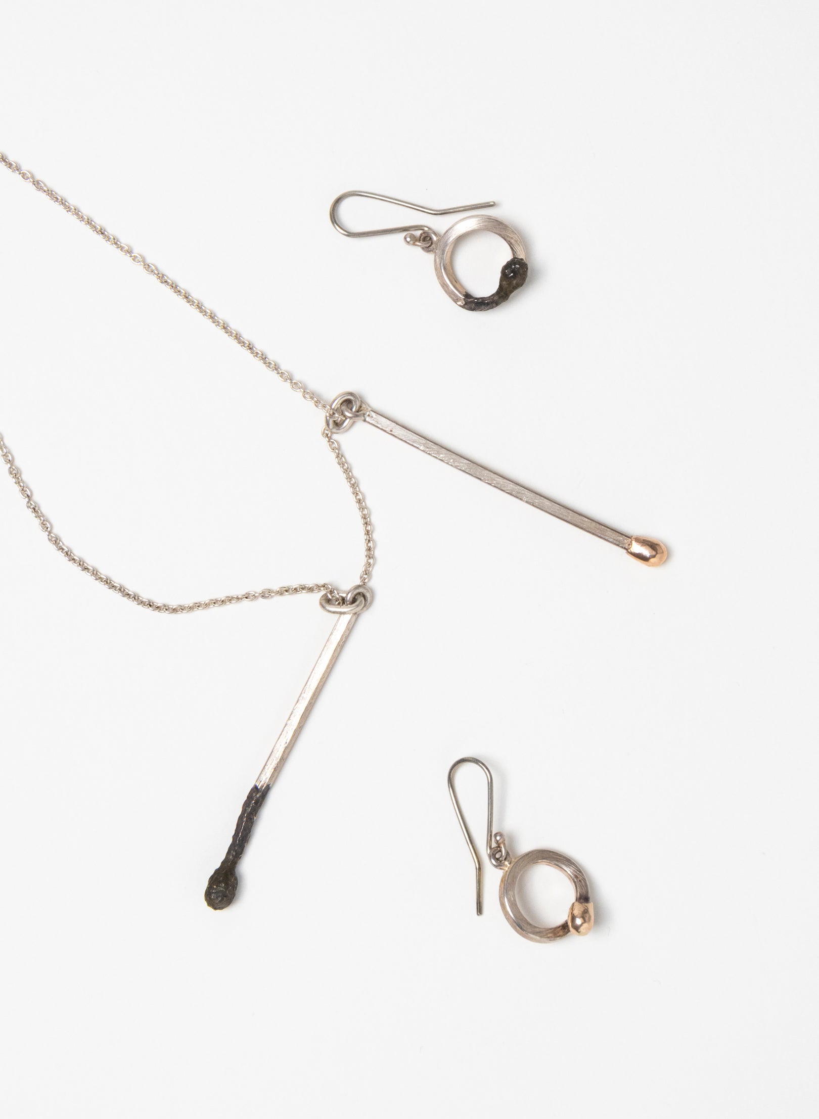 Burnt and Live Match Pendant