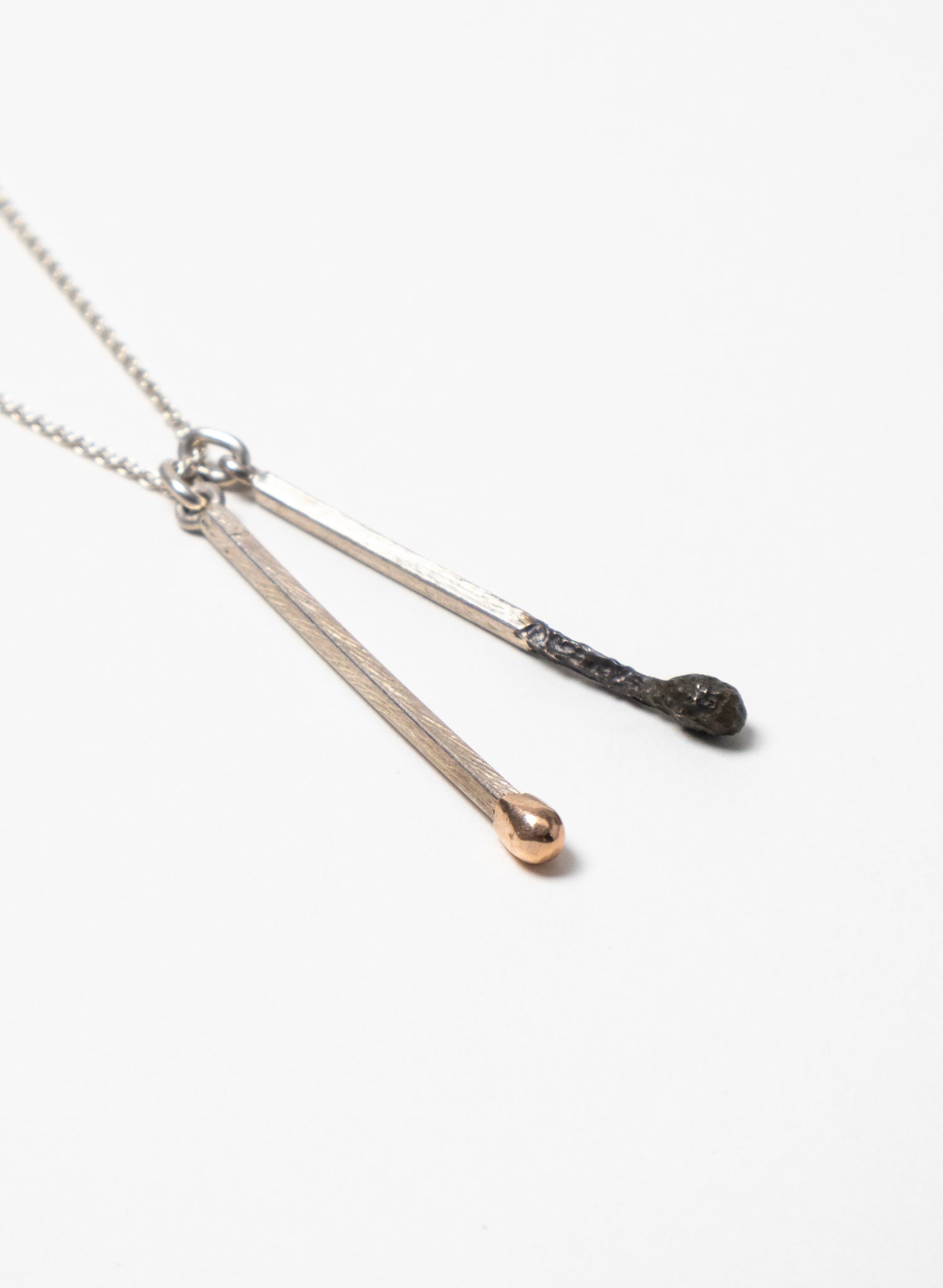 Burnt and Live Match Pendant