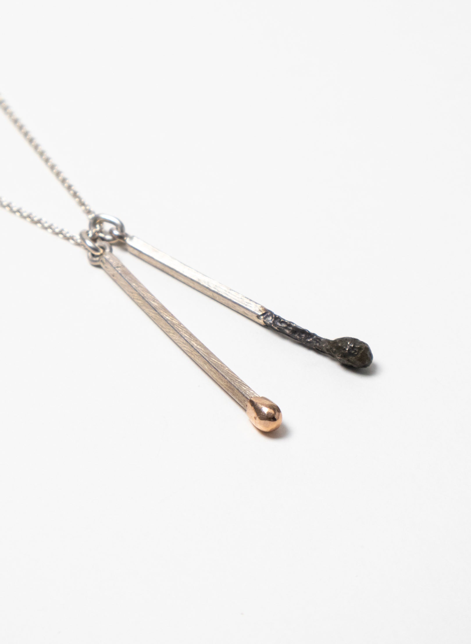 Burnt and Live Match Pendant