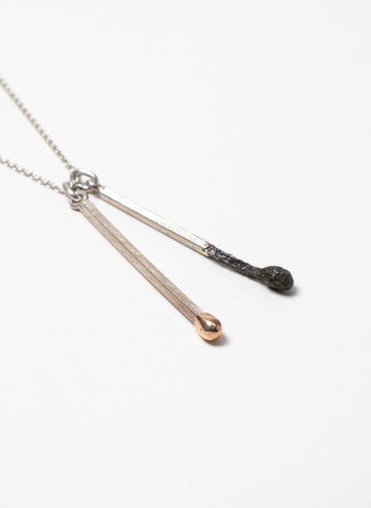 Burnt and Live Match Pendant