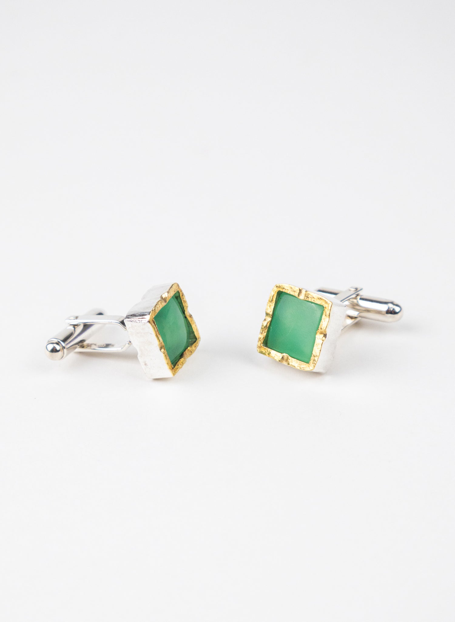 Chrysoprase Cufflinks