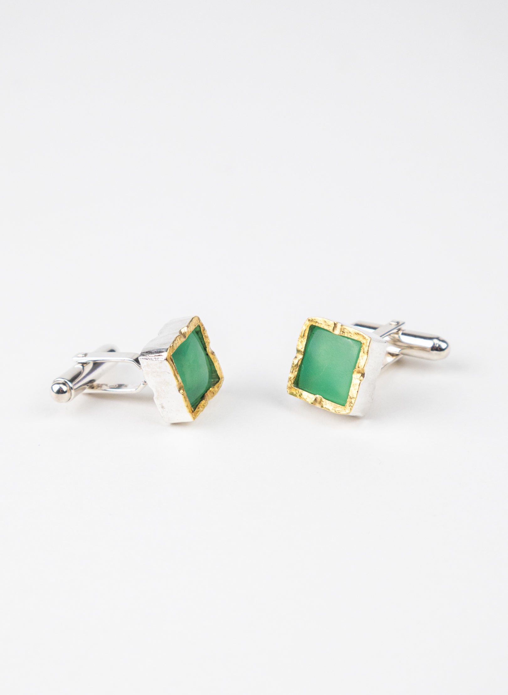 Chrysoprase Cufflinks