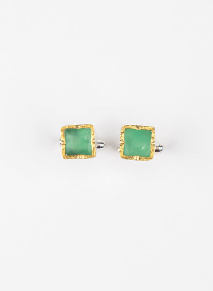 Chrysoprase Cufflinks