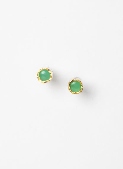 Chrysoprase Stud Earrings