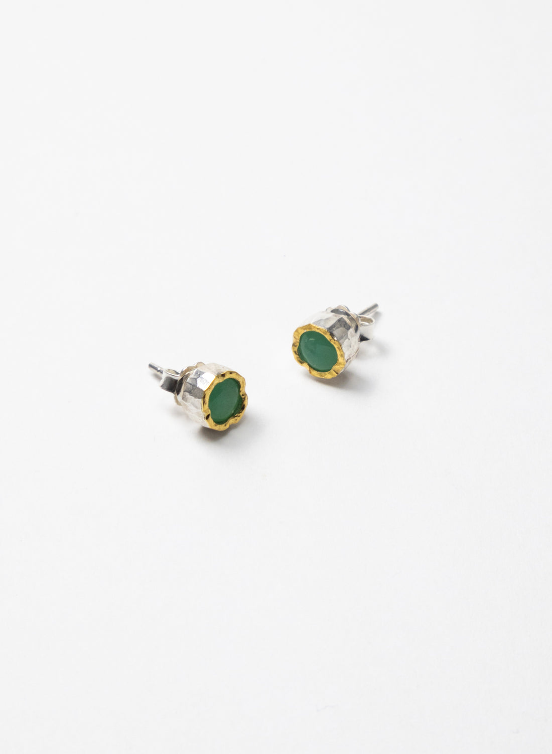 Chrysoprase Stud Earrings