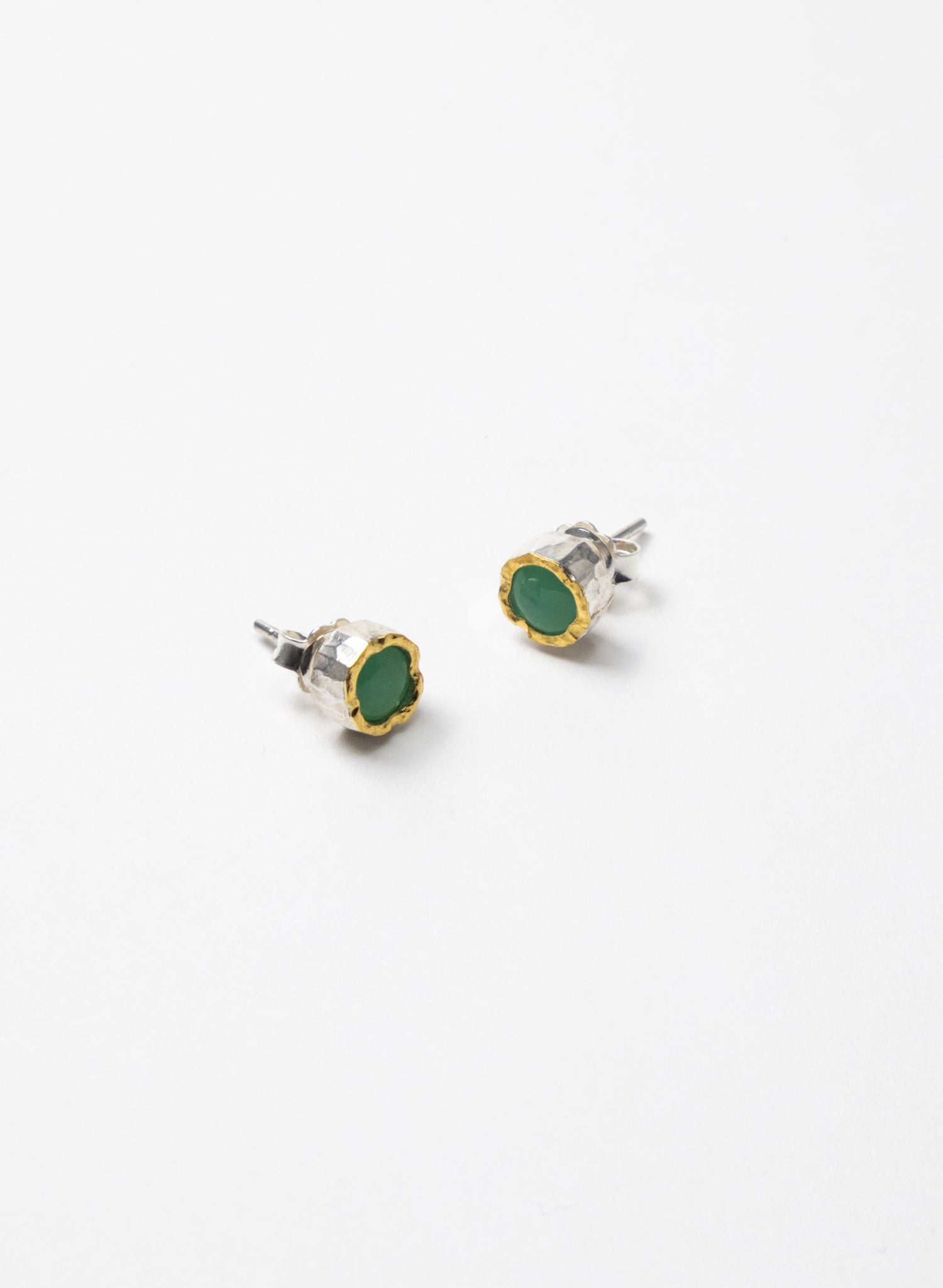 Chrysoprase Stud Earrings