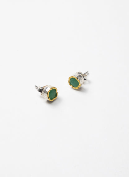 Chrysoprase Stud Earrings