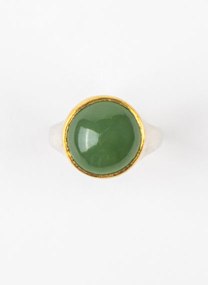 NZ Pounamu Round Ring