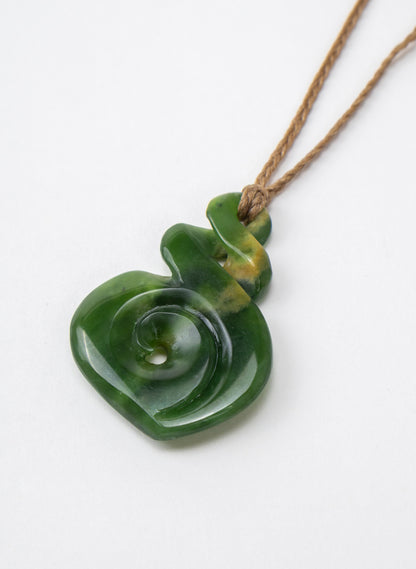 Twist Koru Flower Pounamu