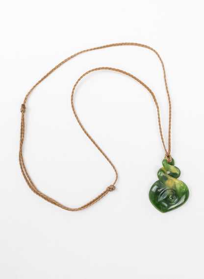 Twist Koru Flower Pounamu