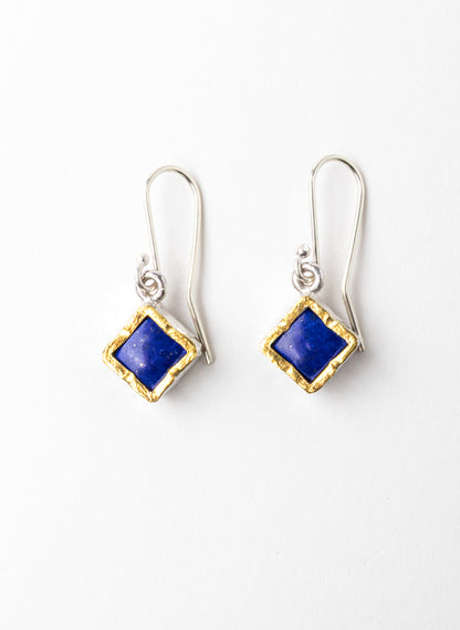 Square Lapis Earring