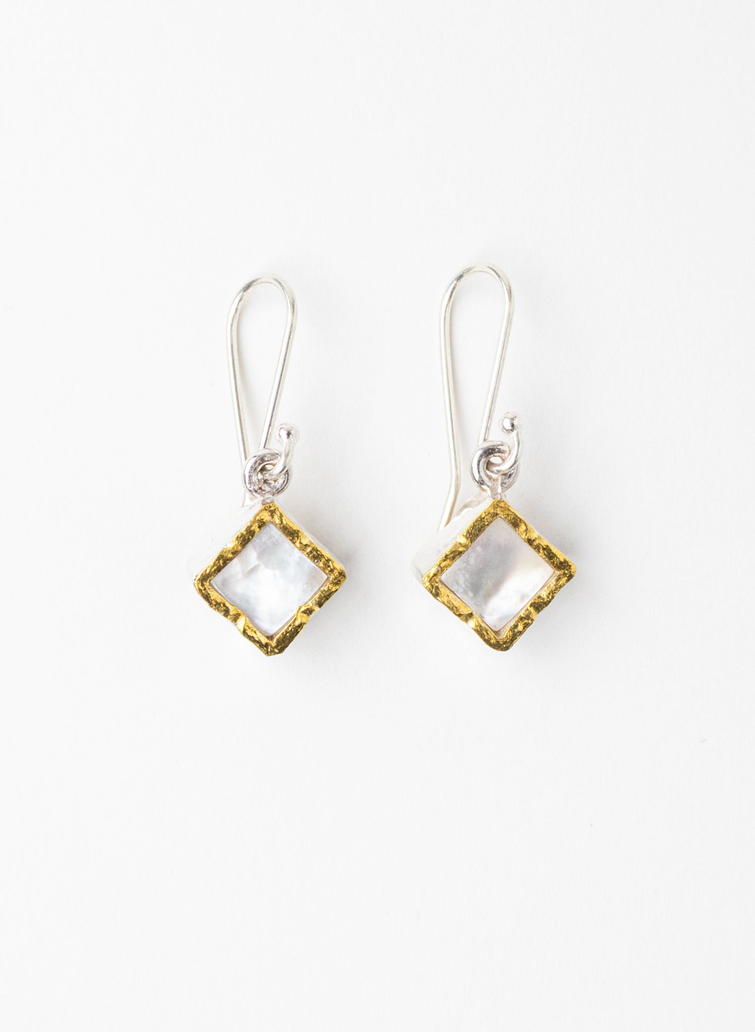 Square Mother of Pearl Earrings