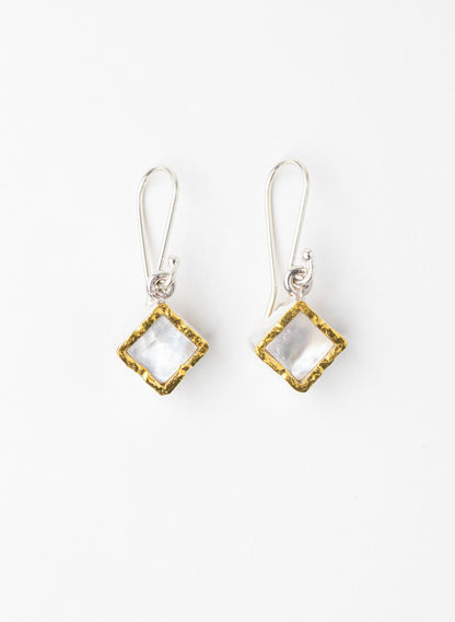 Square Mother of Pearl Earrings
