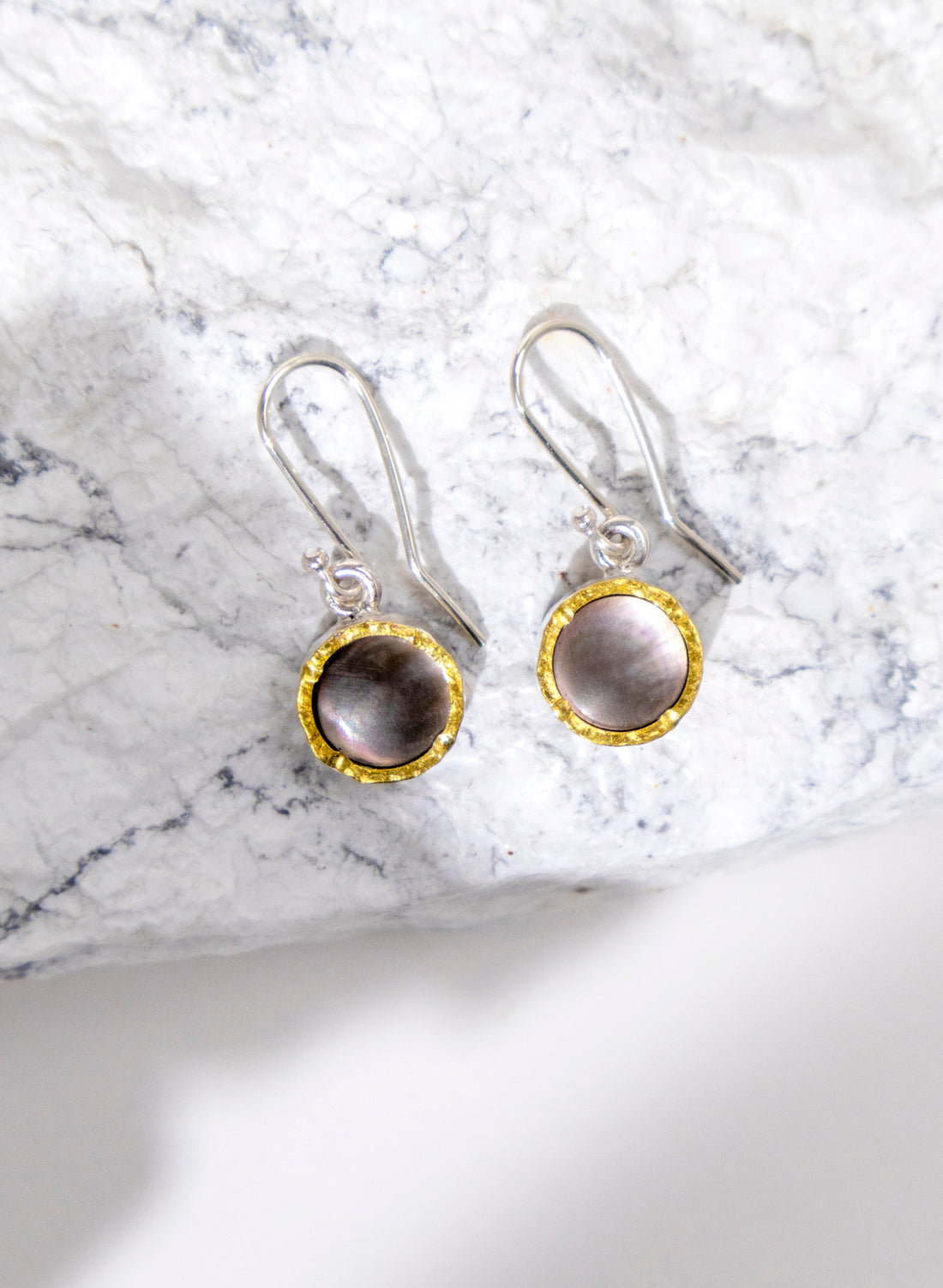 Black Lipped Mother of Pearl Earrings