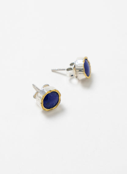 Lapis Lazuli Stud Earrings