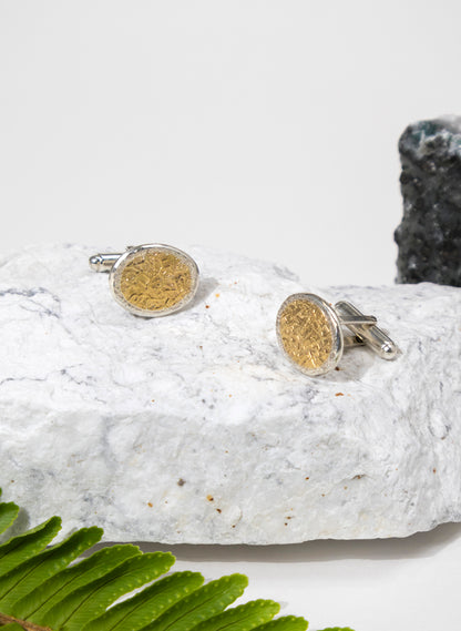 Oval Texture Cufflinks