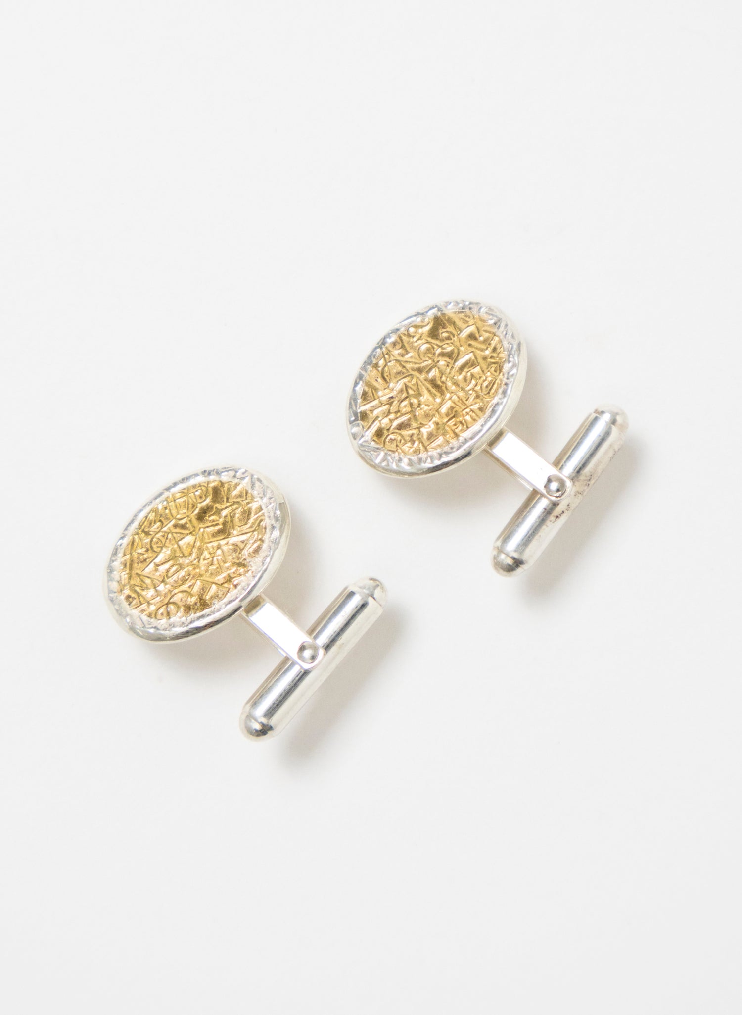 Oval Texture Cufflinks