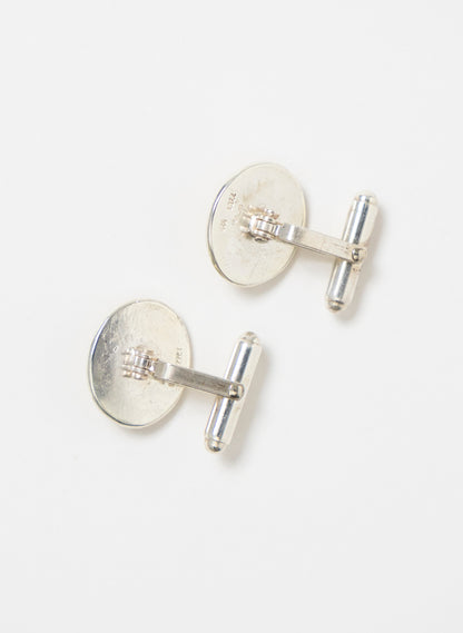 Oval Texture Cufflinks
