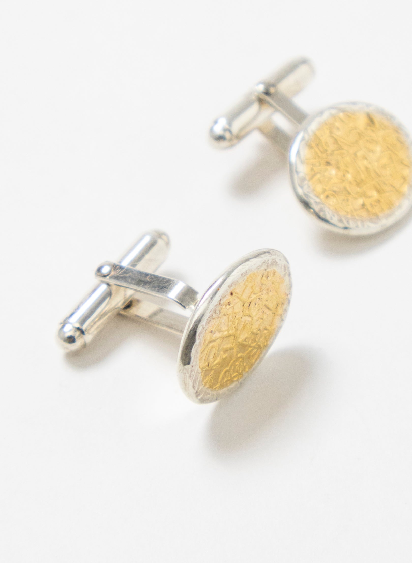 Oval Texture Cufflinks