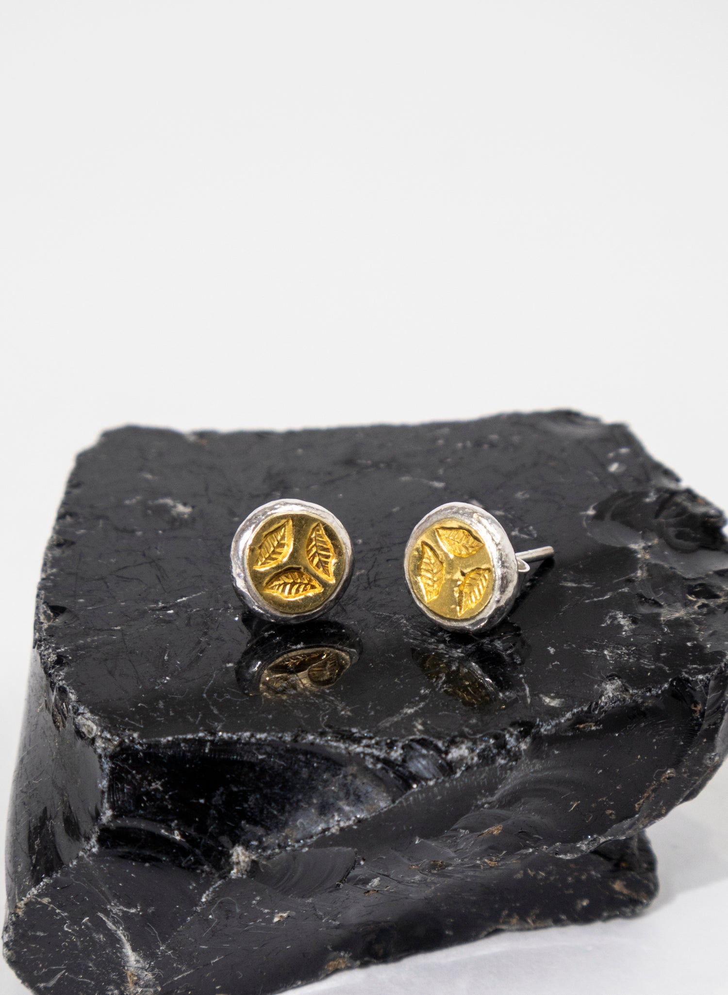 3 Leaf Stud Earrings