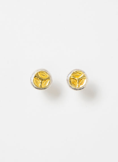 3 Leaf Stud Earrings