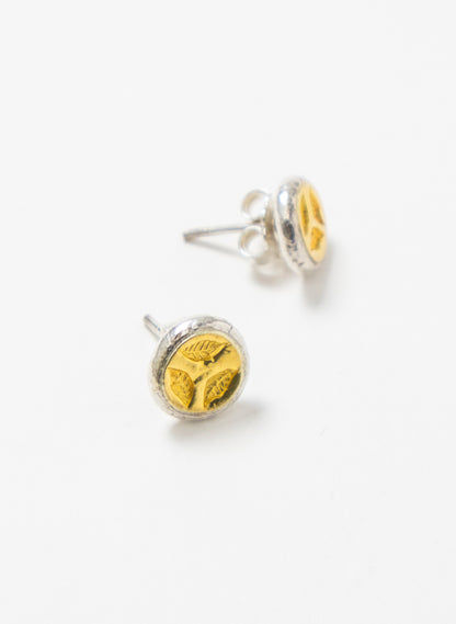 3 Leaf Stud Earrings