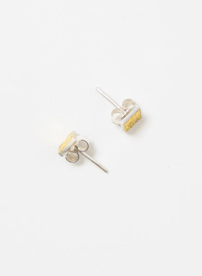 Square Texture Stud Earrings